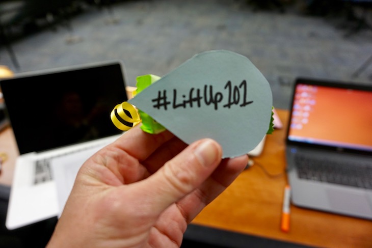 <p>Prior to the Board Meeting, AGS students handed out #LiftUp101 treats.</p>
