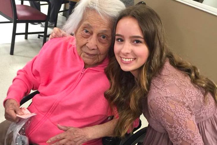 <p>Special delivery to a nursing home resident in Batavia.</p>
