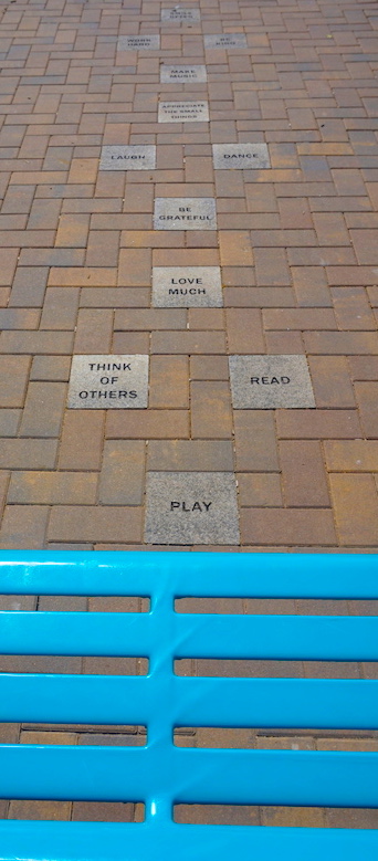 LWS students now have a very special hopscotch court!