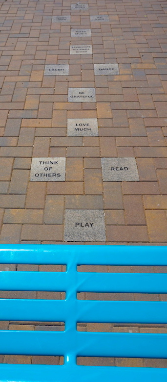 LWS students now have a very special hopscotch court!