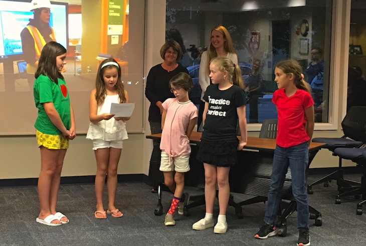 <p>During the Board Celebration, students shared their experiences in the BPS101 STEM Enrichment program, “S(cience) H(erstory) E(ngineering).”</p>

