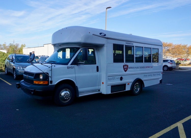 <p>BHS Assistant Principal Brian Gamlin not only helped plan the manufacturing tour, but also played the role of bus driver. Thanks Mr. Gamlin!</p>
