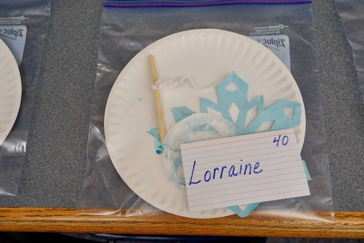 <p>During the second week of HWS’s “Snow Much Fun” STEM course, students made crystals out of salt and water. </p>
