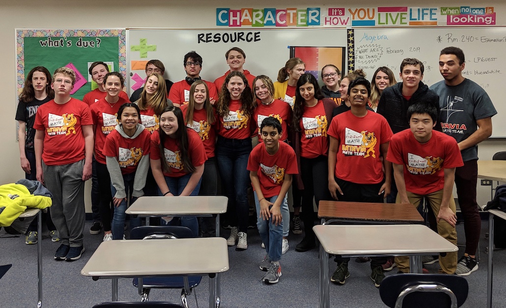 <p>The Batavia High School Math Team at the DuKane Conference Math Contest.</p>
