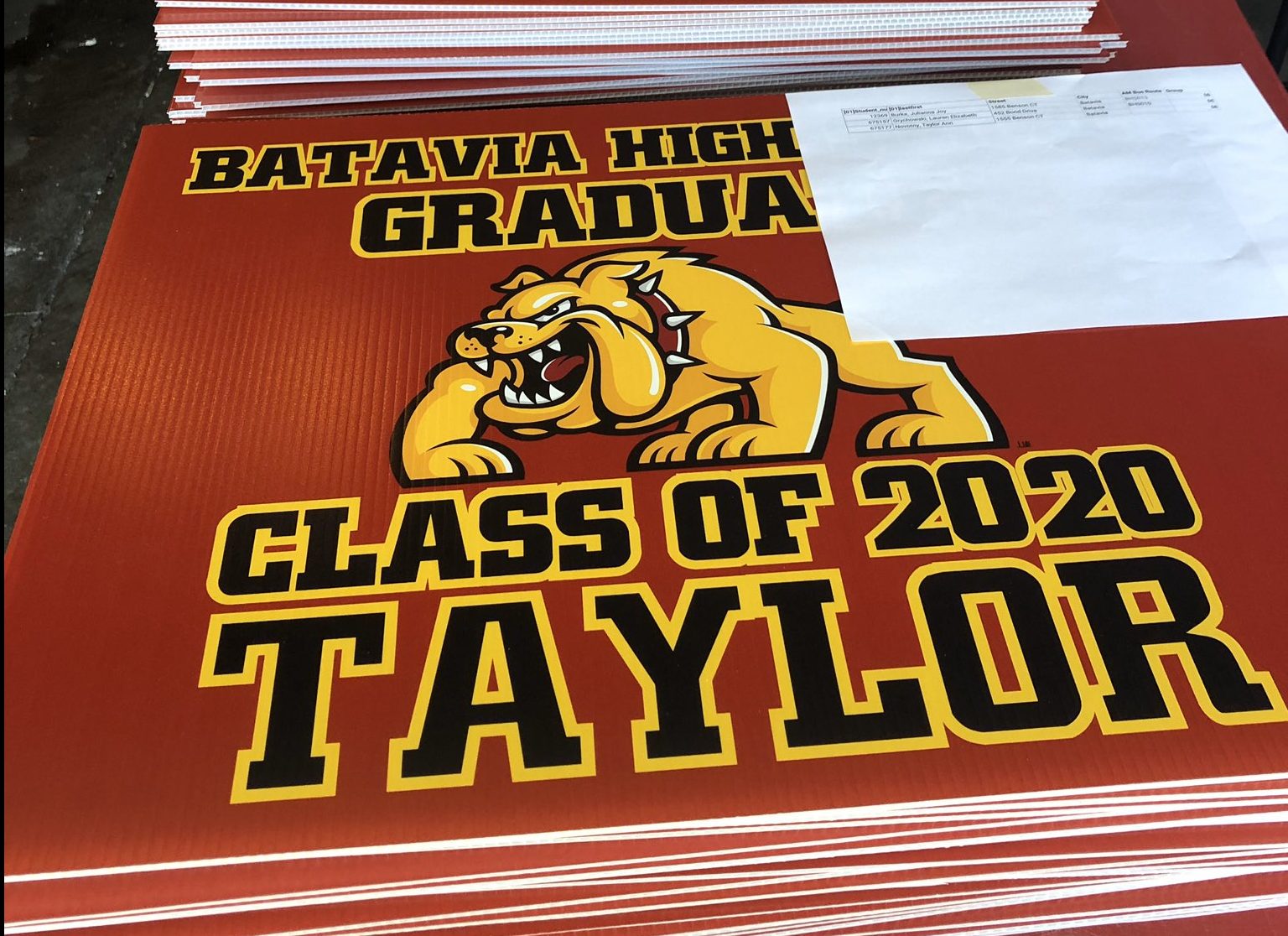 <p>Class of 2020 Signs</p>
