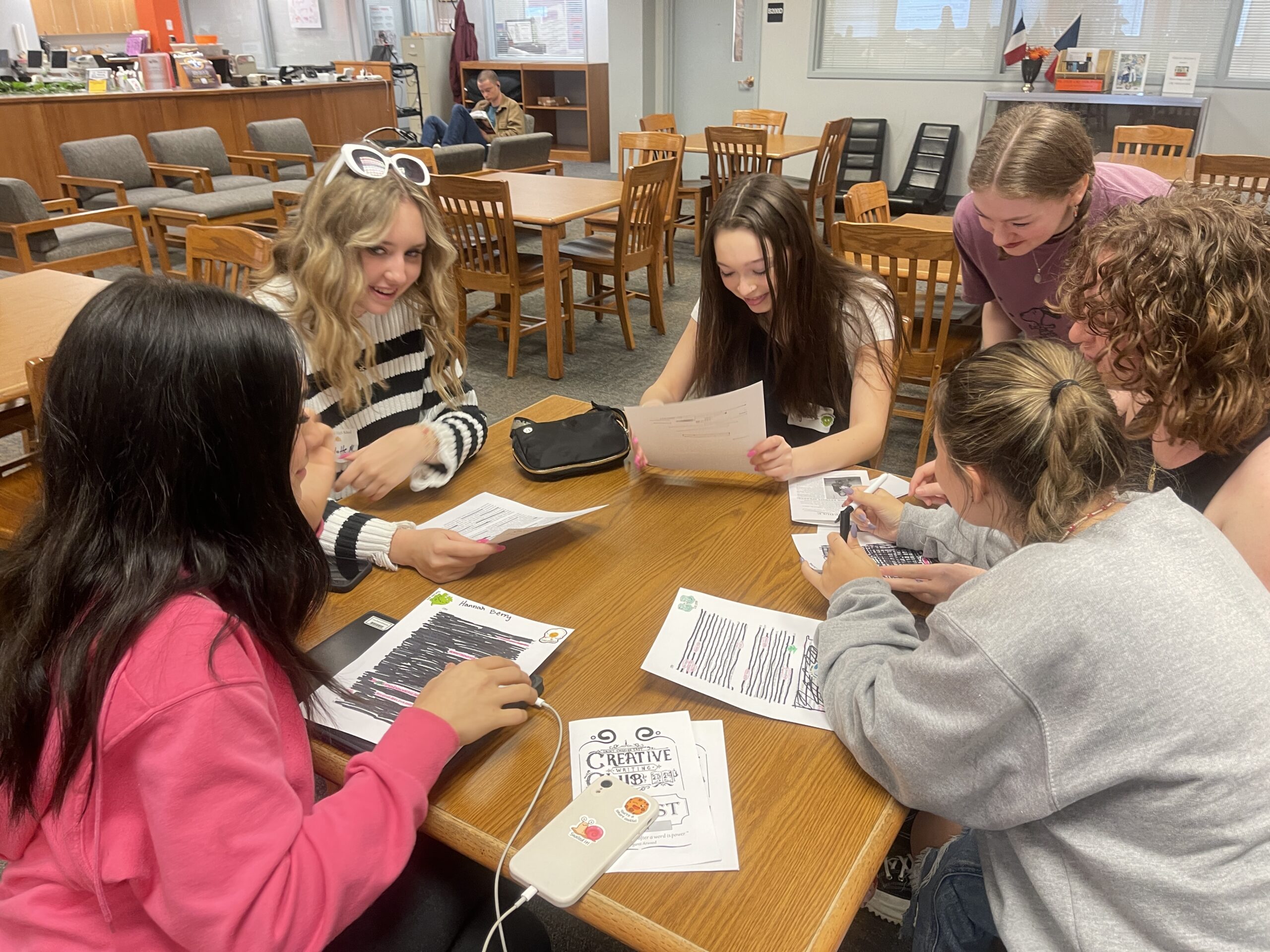 <p>Student writers at Lit Fest</p>
