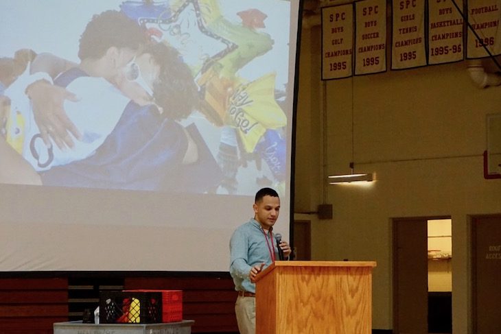 <p>Mr. Vega also shared his many successes, including graduating from Oswego East High School and Wheaton College.</p>
