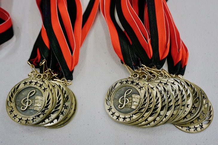 <p>Students performing at the 2018 RMS Solo and Ensemble Festival earned medals based on their performance evaluations.</p>
